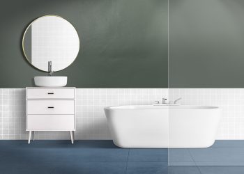 Modern bathroom authentic interior design